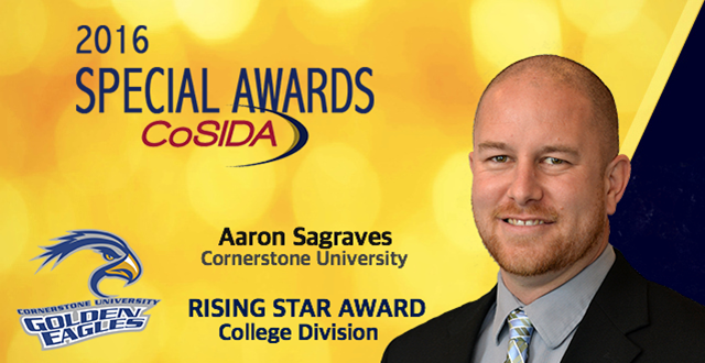Special Awards Salute: Aaron Sagraves (Cornerstone), Rising Star Award-College Division